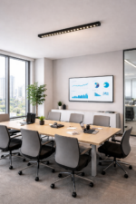 Proiector LED Liniar Aplicat Grila 24W, Lumina Neutra 4000k, 20 surse, 54 x 3.5 x 6.5 cm - imagine 4