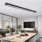 Proiector LED Liniar Aplicat Grila 48W, Lumina Neutra 4000k, 45 surse, 1.2 metri - imagine 3